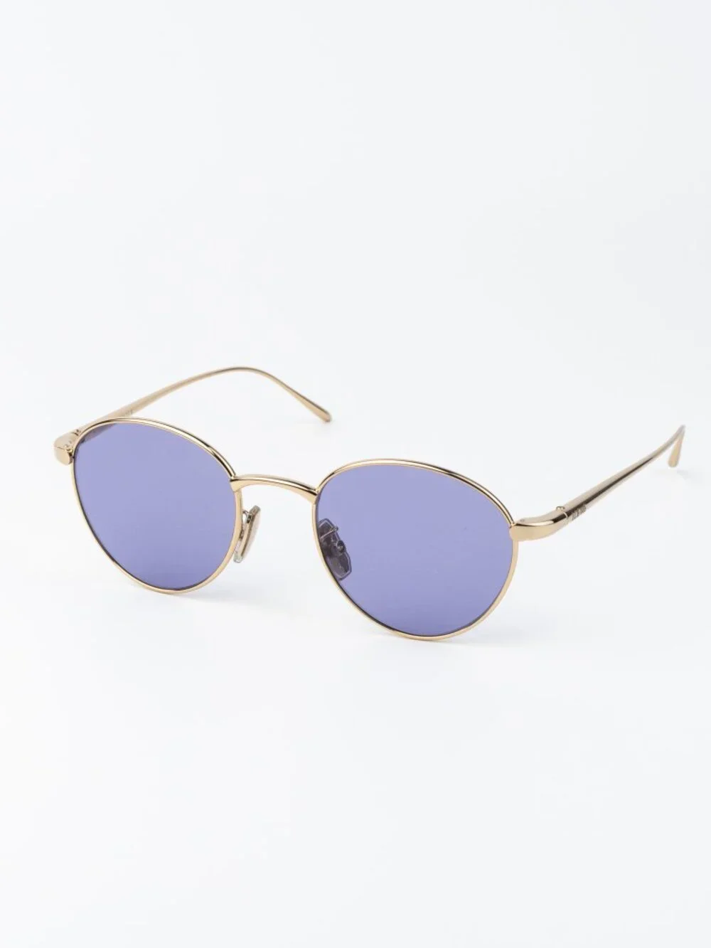 Loewe Men Sunglasses Gold Violet Round LW40152U 32Y NEW AUTHENTIC